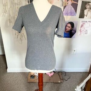 Ann Taylor Charcoal Knit Top